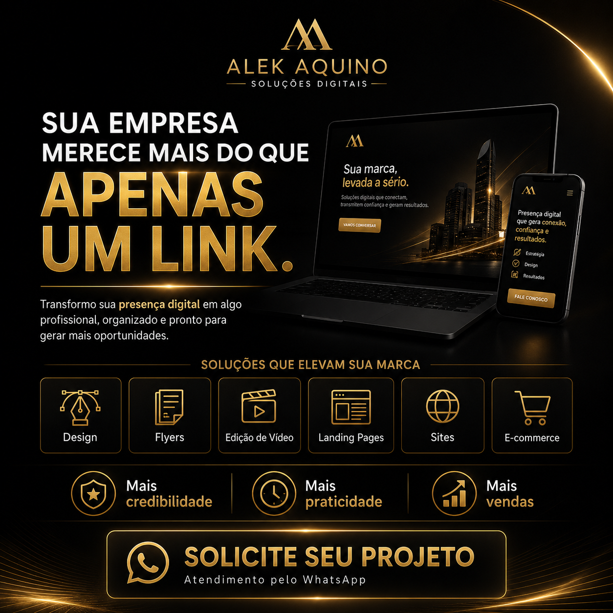 Campanha Alek Aquino de soluções digitais